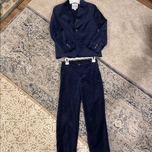 Janie and Jack Dark Blue Velvet suit for your little boy ❤️ adorable